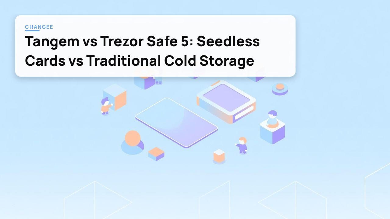 Tangem vs Trezor Safe 5: Seedless Cards vs Traditional Cold Storage
